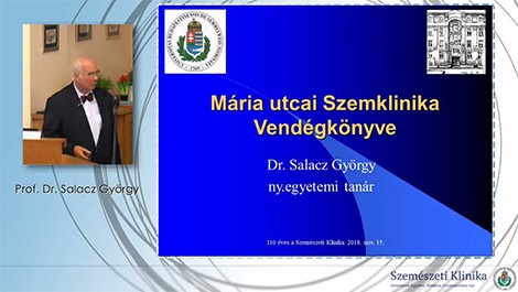 A Mária utcai Szemklinika vendégkönyve